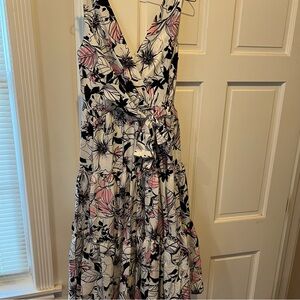 Ungaro floral print dress size Large